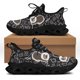 thumbnail image 1 of Yikeluo Zapatillas de plataforma con estampado de perro de dibujos animados paramédico para mujer, zapatos de malla con cordones y cordones, zapatos ligeros de enfermería, 1 of 6