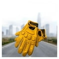 thumbnail image 2 of Retro Cowskin Breathable Leather Motorcycle Gloves Racing Gloves ,Flexible and Comfortable, 2 of 6