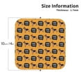 thumbnail image 2 of Lsque German Shepherd Woof Pattern 4" Drink Coasters Set of 4, PVC Leather Absorbent Coasters, Table Coaster Set Decorative Coffee Cup Coasters Housewarming Gift -Square, 2 of 6