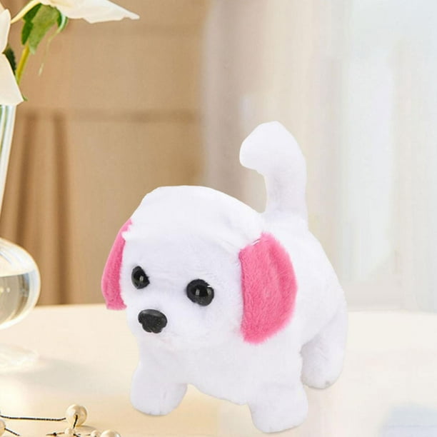 Bunblic Electronic Stuffed Animal Puppy Figure Animated Lovely Early Education Toy Plush Electric Puppy Toy For Bedtime Friend Party Favors Kids Toy