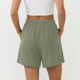 thumbnail image 4 of TinyBloomm Womens Long Swim Shorts Breathable Shorts For Summer Casual Beach High Waist Elastic Waistband Comfortable, Size L, 4 of 7