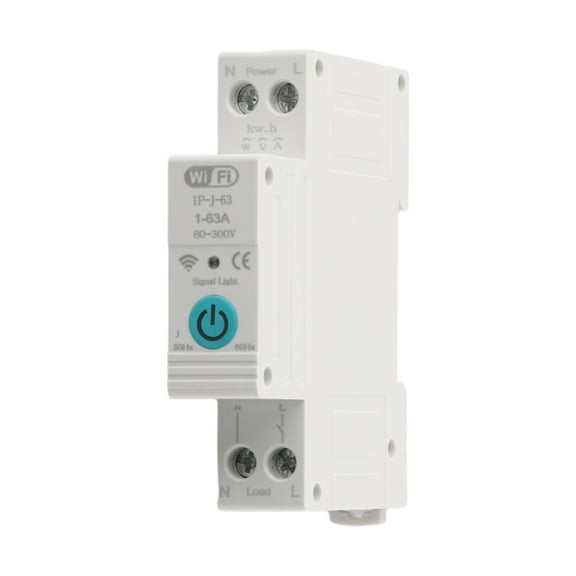 Programmable WiFi Intelligent Circuit Breaker 63A with Safety Features