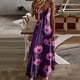 thumbnail image 1 of WILLBEST Vestidos Floreados para Mujer, Vestido Largo Sexi de Verano con Escote En V y Tirantes, Vestido Playero Estampado A La Moda para Vacaciones Mediana​​, 1 of 3