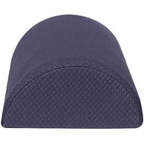 UPOUART 1Pcs Navy Polyester Cotton Memory Foam Knee Pillow for Leg Support During Side Sleeping 11.8x7.9in