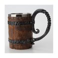 thumbnail image 3 of Taza para beber, registro de simulación sellado, taza doble de acero inoxidable, regalo, taza para el hogar, Color madera, 3 of 5