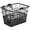 Black, variant on Apollo Detachable Front Bike Basket Steel Half-Mesh with Integrated Detachable Hooks and Built-In Handle, Easy Assembly and Portability for Bicycles