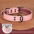 thumbnail image 2 of Pet Artist Genuine Leather Pet Dog Collar Heavy Duty Strong Metal Buckle Adjustable, 2 of 13