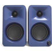 Kanto ORAMU 100W Powered Reference Desktop Computer Speakers with Bluetooth 5.0 and USB-C Input | Bi-Amplified | 100 Hz Automatic Crossover | Reference Quality Sound | Pair | Matte Blue