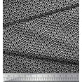 thumbnail image 2 of Soimoi Black Cotton Duck Fabric Scales Geometric Fabric Prints By Yard 42 Inch Wide, 2 of 3