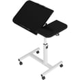 thumbnail image 2 of Royalbelle Table au-Dessus du Lit avec Roues, Table au-Dessus du Lit à Hauteur Réglable de 23,6 à 37,4 Po, Table de Chevet Mobile à Roulettes Bureau Debout, Table de Lit Hôpital avec Surface Inclinable de 0 à 90 Degrés, Noir, 2 of 6