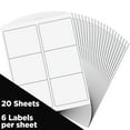 JAM Paper & Envelope Shipping Address Labels, Large, 3 1/3 x 4, White