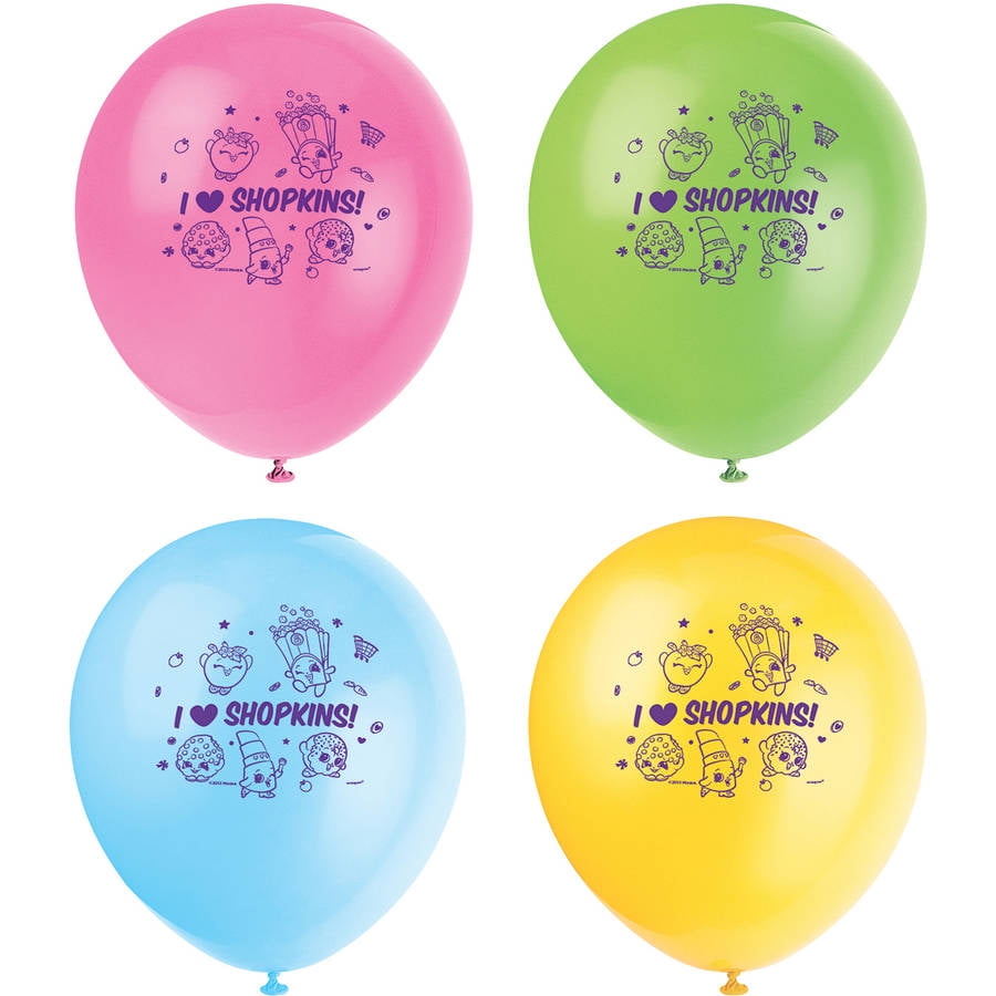 Assorted Latex Balloons Pack of 10 Cute Mermaid three colours 12" Printed 