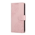 thumbnail image 6 of ELEHOLD Case for Google Pixel 9 / 9 Pro, Flower Embossed Flip Leather Wallet Phone Case with 3 Card Slots & Wrist Strap,Rosegold, 6 of 7