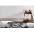 thumbnail image 3 of Entryway Rugs, Small Rugs, Animal Rugs, Dining Room Rug, Wild Lion Rug, Blue Eyed Lion Rug, Wild Lion Rug, Car Mat Rugs, Black and White Rug, 3.3'x6.5' - 100x200 cm, 3 of 8