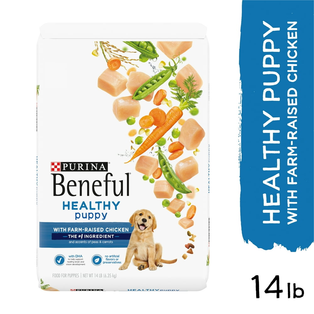 Purina Beneful Healthy Puppy With Farm Raised Chicken, High Protein Dry