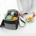 thumbnail image 3 of Bolsa aislada Gloria Bolsa reutilizable de alimentos fríos y calientes Negro-S contenedor de almuerzo con aislamiento, 3 of 9