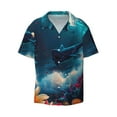 thumbnail image 3 of Goofa Fantasy Underwater Adventure Printed Men's Casual Short-sleeved Shirt,Lightweight Breathable Button-down,Summer Casual men's top,Versatile Fashion shirt-XX-Large, 3 of 7