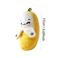 thumbnail image 5 of Giunmcul Stuffed Banana Doll Soft Realistic Fruit Shape Sensory Plush Toy Musical Interactive Press Play 17x8x7cm Cute Gift for Bedroom Shelf Nursery Home Decor Gift for Family, 5 of 6