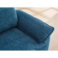 thumbnail image 6 of Modern Oversize Chaise Lounge Chair with Ottoman and Storage, 51" Blue Chenille, 6 of 14