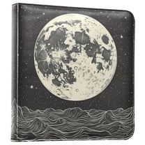 FORMRS 3 Ring Photo Album 4"x6" Self Adhesive Large Capacity PU Leather Cover, Beige Moon