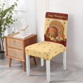 thumbnail image 4 of Thanksgiving Chair Covers Set of 4 Funny Turkey Chair Cover Dining Protector Stretch Removable Washable Back Chair Covers Home Decor Gifts, 4 of 6