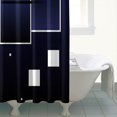 thumbnail image 3 of Ensemble de Rideau de Douche avec Encliquetage, Forme Géométrique Chic Simple (5) Rideaux de Douche Imperméables Doublure de Douche, Doublure de Rideaux en Polyester Simple, 72x72 Pouces, 3 of 4