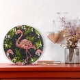 thumbnail image 6 of Roses Flowers Flamingoes Leaves Black 10 inch Wall Clocks Non Ticking Easy to Read Battery Decorative for Home Bathroom Kitchen Bedroom Living Room, 6 of 8