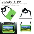 thumbnail image 3 of Dteck Case for Samsung Galaxy Tab A7 Lite 8.7 inch 2021 Model SM-T220 T225, Heavy Duty Shockproof Kickstand Case with Removable Shoulder Strap/Flexible Handle Strap,Green/Black, 3 of 7