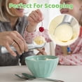 thumbnail image 2 of 2pcs Ice Cream Scoop,7 inches Nonstick Anti-Freeze One Piece Aluminum Scooper Spoon, Heavy Duty Durable Design, Easy Clean, for Gelato, Cookie Dough, Sorbet, Almond (Silver), 2 of 7