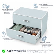 Furniture of America Brooks Stackable 2-Drawer Wood Gray Cabinet