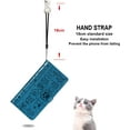 thumbnail image 3 of Samsung Galaxy A52 5G Cartoon Girl Wallet Case,Cat Dog Style Flip Phone Cover with Card Holder Wrist Strap & Screen Protector Kickstand PU Leather Cases for Samsung Galaxy A52 4G MG Blue, 3 of 16