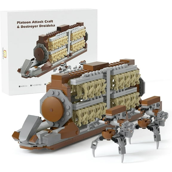 BrixVibe Clone Trooper Building Set Compatible with Lego Army Battle Droid for Adults 537pcs