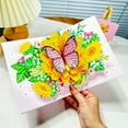thumbnail image 2 of Tarjeta de felicitación de cumpleaños viento mariposa baile girasol alto sentido 3d día de la madre tarjeta tridimensional creativa hecha a mano, 2 of 5
