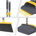 thumbnail image 3 of Upgrade Broom and Dustpan Set, Self-Cleaning with Dustpan Teeth, Indoor&Outdoor Sweeping, Ideal for Dog Cat Pets Home Use, Stand Up Broom and Dustpan, 3 of 7