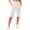 White #023, variant on Capri Pants for Women High Waist Workout Yoga Shorts with Pockets Tummy Control Leggings Straight Leg Long Shorts, M