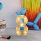 thumbnail image 3 of Fiudx Lámpara con Letras Led Decorativas, Luz Nocturna Tipo Marquesina, Decoración Versátil para El Hogar, Celebraciones de Cumpleaños y Bodas, Ambiente Romántico, Fácil de Usar con Pilas., 3 of 6