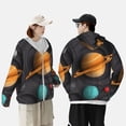 thumbnail image 4 of Gaeub Solar System Paper Art Men's and Women's UPF 50+ Long-Sleeved Sun Protection Clothing, Fishing Shirt Long Sleeve Zip-XX-Large, 4 of 7