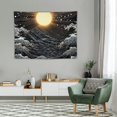 thumbnail image 2 of COMIO y Sun Tapestry Black Wall Hangding Cool Aesthetic Tapestry For Home Living Room Dorm Decor, 2 of 7