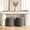 Grey, variant on Gericco 17" Round Storage Ottomans Boucle Foot Rest Stool Vanity Stool for Bedroom Entryway Ottoman Set of 2-Padded Seat for Living Room, Dorm,Beige