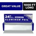 thumbnail image 2 of Nicole Home Collection Non-Stick Heavy Duty Aluminum Foil Roll, for Kitchen Use, Baking, Roasting, & Food Storage, 24” x 1000’, 2 of 9