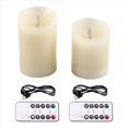 thumbnail image 1 of Velas LED, Velas Parpadeantes Sin Llama, Velas Recargables, Velas de Real con Control Remoto, 10 cm y 12,5 cm, 1 of 5