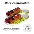 thumbnail image 6 of Disketp Colorful Tie Dye Stained Glass 1 Women's Men's Slippers Plush Slip-On House Slipper for Winter Indoor Soft Cushion Non-slip Fluffy Slides Slippers-13, 6 of 7