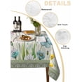 thumbnail image 5 of Spring Flowers Rectangle Tablecloth, Retro Boho Botanical Florals Butterfly Waterproof & StainResistant Tablecloth, Washable Oil-proof Table Cover for Dining/Party/Wedding/Camping/Buffet 52x70 In, 5 of 9