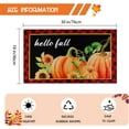 thumbnail image 2 of FRAMICS Thanksgiving Fall Door Mat Non-Slip, Hello Fall Pumpkin Doormat, Autumn Front Door Mat Outdoor Entrance Mat, Fall Welcome Mat for Home Bathroom, Fall Decor Buffalo Plaid Mat 18 x 30 inch, 2 of 6