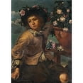 thumbnail image 3 of Monsù Bernardo 11x14 Black Modern Framed Museum Art Print Titled - Boy with a Rose Vase, 3 of 5