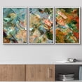 thumbnail image 2 of wall26 Framed Canvas Print Wall Art Set Blue, Orange, Green &amp; Pink Paint Collage Abstract Shapes Illustrations Modern Art Chic Colorful Ultra for Living Room, Bedroom, Office - 24"x36"x, 2 of 5