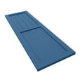 thumbnail image 6 of Ekena Millwork 12"W x 62"H True Fit PVC Farmhouse/Flat Panel Combination Fixed Mount Shutters, Sojourn Blue (Per Pair - Hardware Not Included), 6 of 8