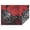 Red and Black, variant on Turquoise Floral and Petal Pattern Rectangle Tablecloth 60"x84",Waterproof Polyester Rectangle Table Cloth, Wipeable Spillproof Polyester Tablecloth for Dining, Camping, Indoor and Outdoor