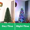 thumbnail image 3 of Gymax Fiber Optic 5' PVC Artificial Christmas Tree LED Lights Metal Stand, 3 of 10