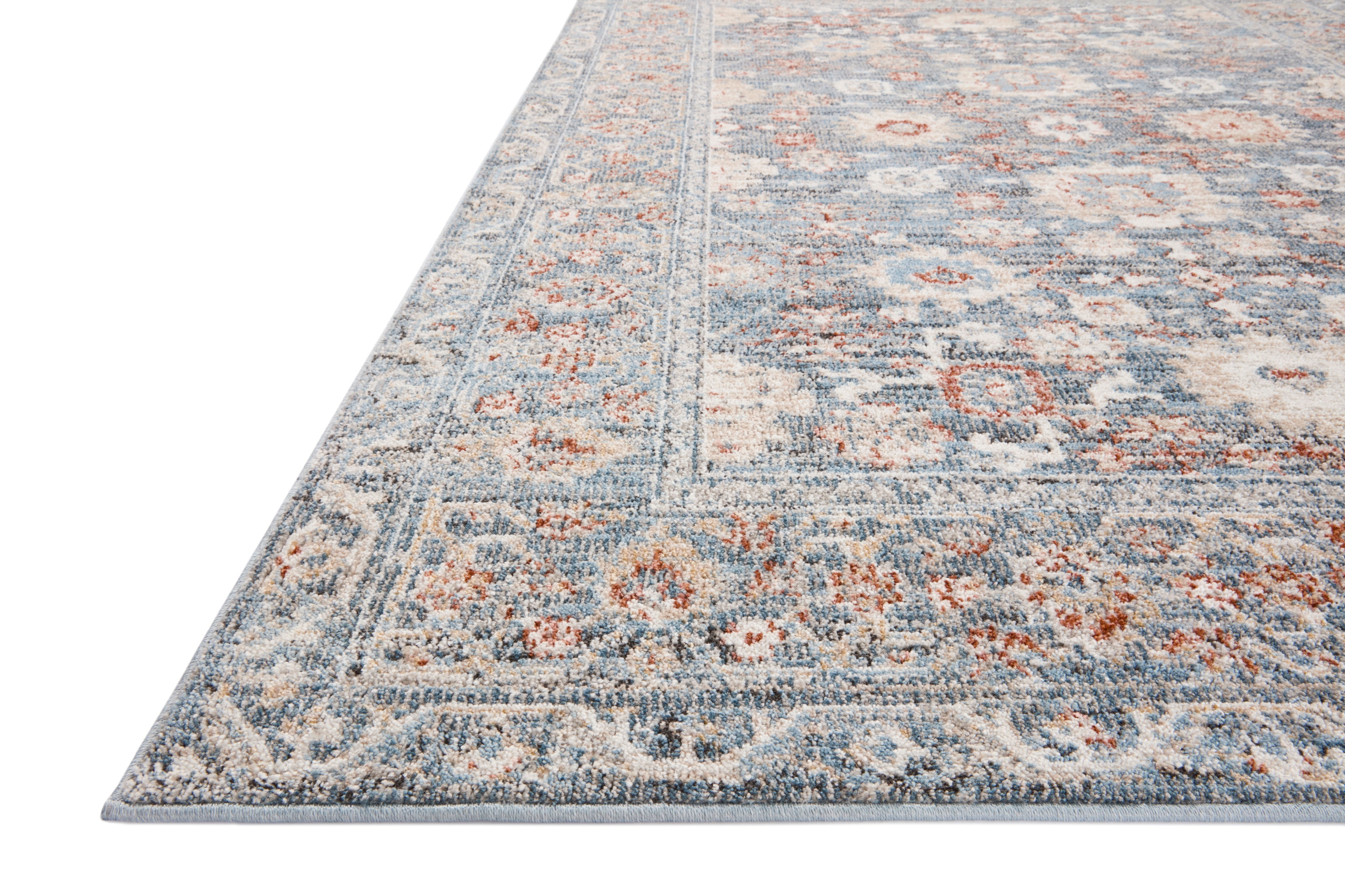 Loloi Odette Sky / Rust 7'-10" x 10' Area Rug